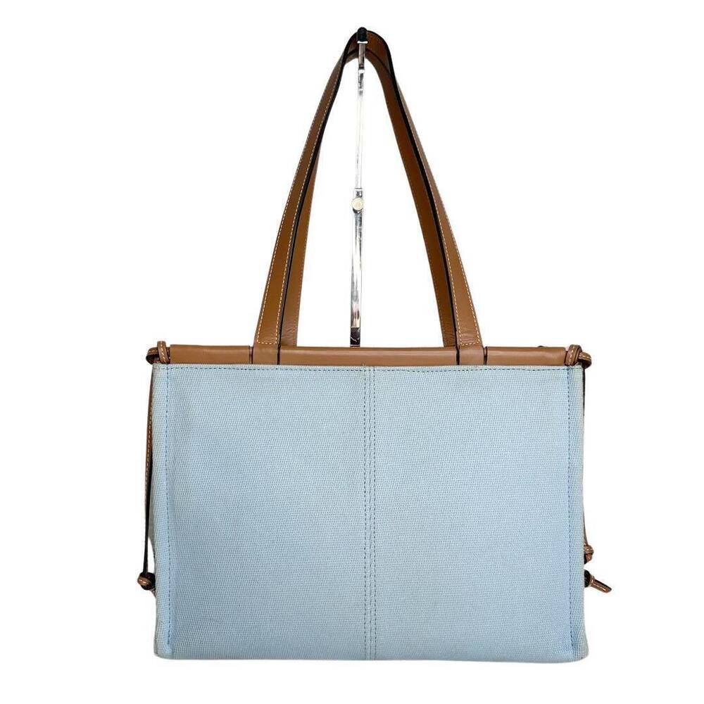 Loewe Anagram Leather Tote Canvas Bag Black